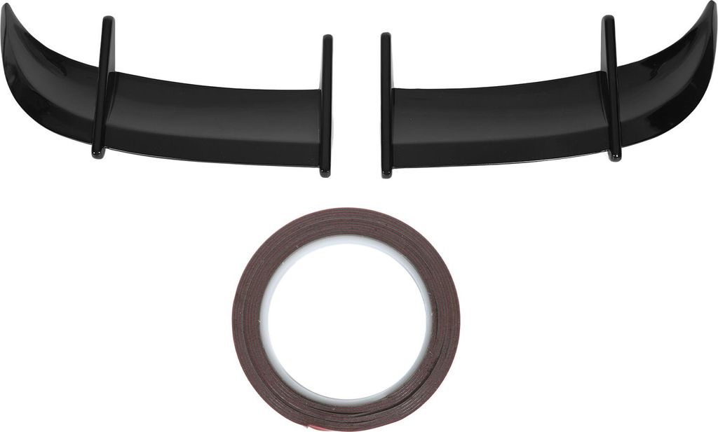 2pcs Car Heck -Stammspoiler AK Stil Winddruck Reduktion Schwanz Deckel Anfall für MK6 -Modelle glänzend schwarz