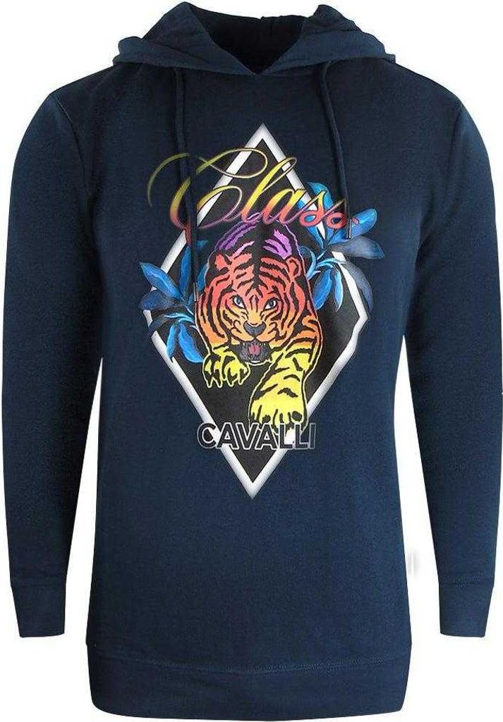 Cavalli Class - Kapuzenpullover für Herren SY998 (XL) (Dunkles Marineblau)