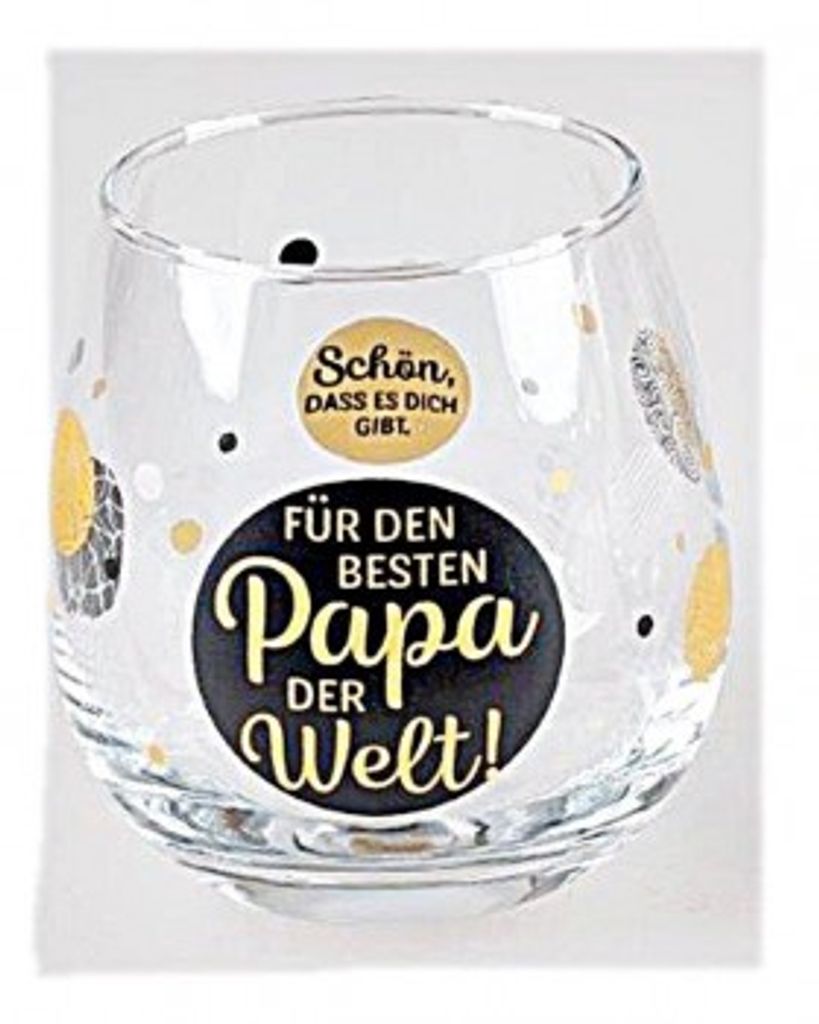 Whiskyglas, Wasserglas oder auch Weinglas mit Spruch Für Papa""
