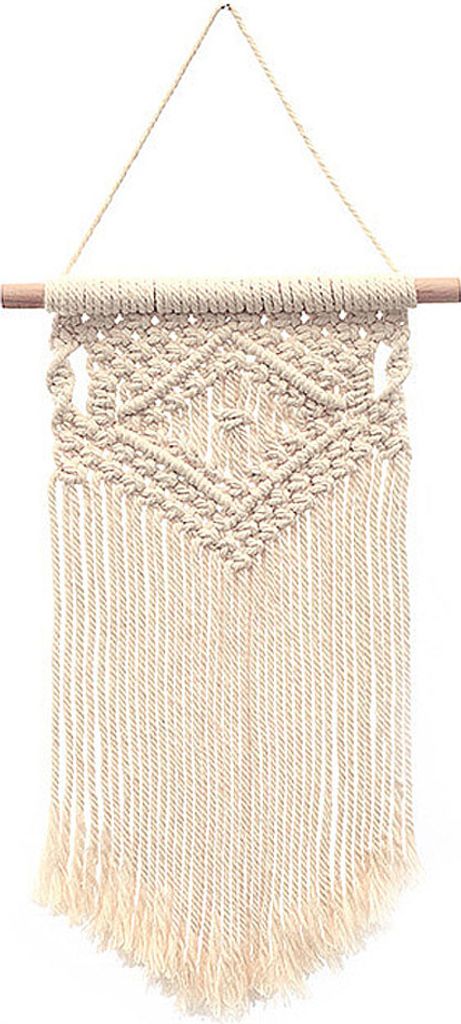 Makramee-Wandbehang, Kleiner Gewebter Wandteppich, Wanddekoration – Schön Für Boho-Heimdekoration, Wohnung, Party-Dekorationen?Muster 6, 20x45cm?