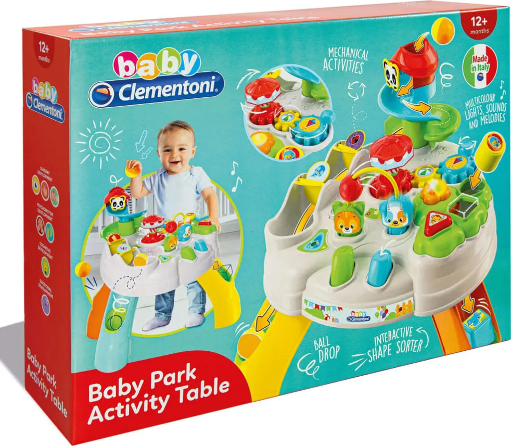 Clementoni Baby Table d'activités interactive et table d'éveil premier âge