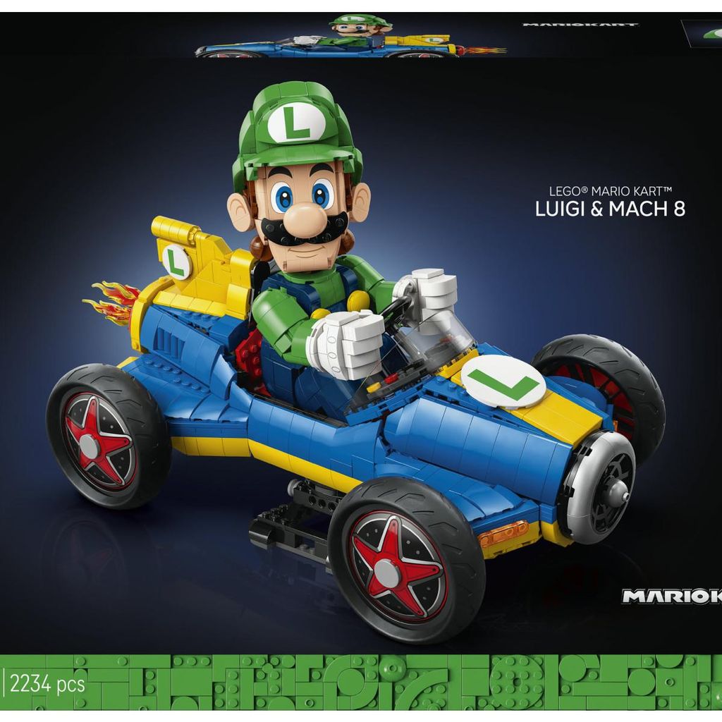 LEGO Super Mario Mario Kart: Luigi E Mach 8 (72050) Immagine del prodotto 