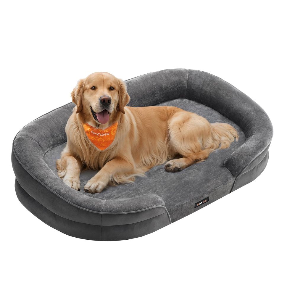 FEANDREA Hundebett, Hundekissen, wasserdichte Innenschicht, Produktbild 