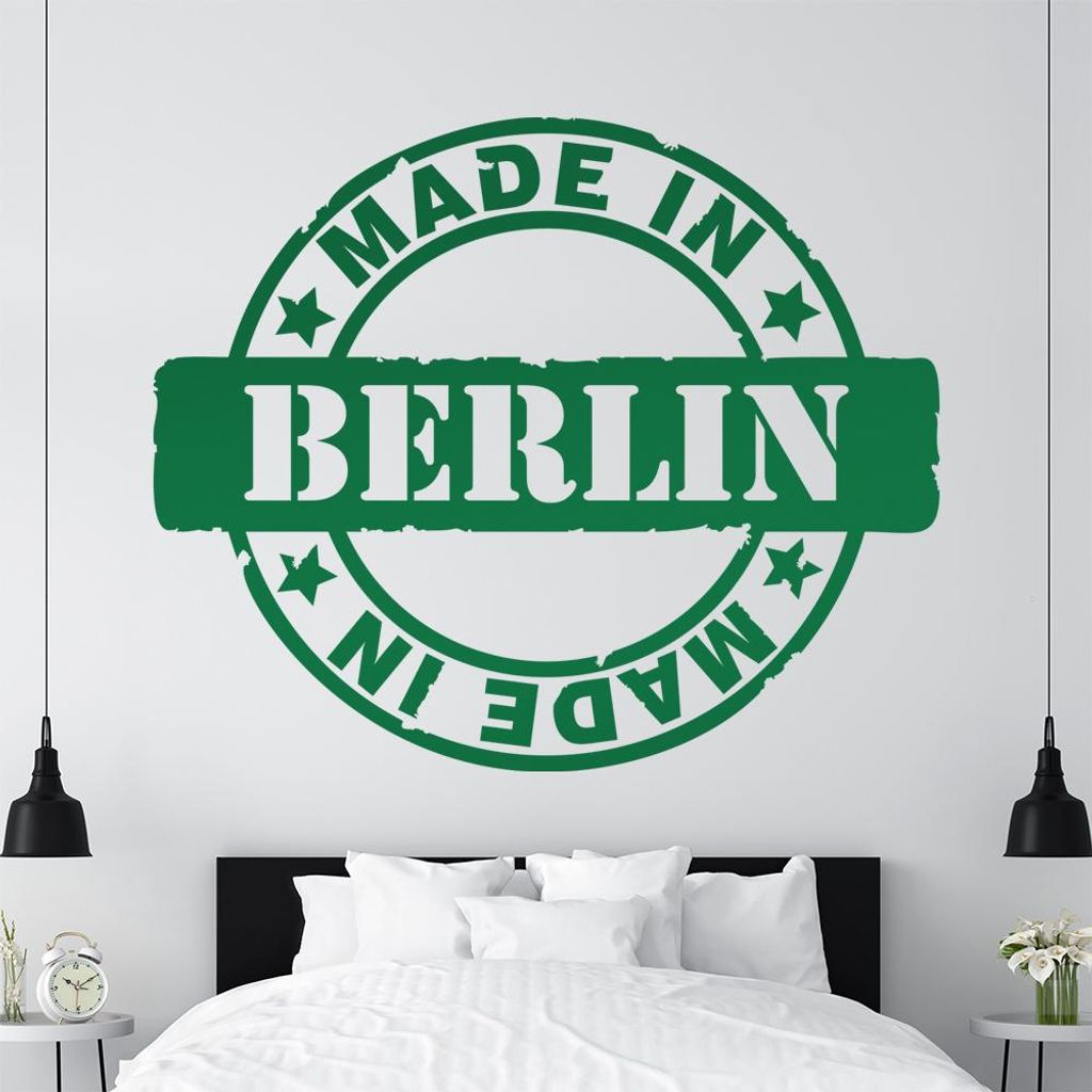 KIWISTAR Berlin - Old School Retro Logo Wandtattoo in 6 Größen - Wandaufkleber Wall Sticker - Dekoration, Küche, Wohnzimmer, Schlafzimmer, Bade...