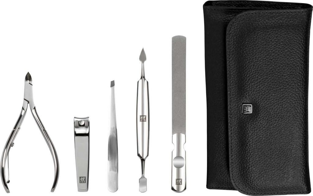 Zwilling Maniküre Pediküre Set 5tlg. mit Nagelknipser, Leder