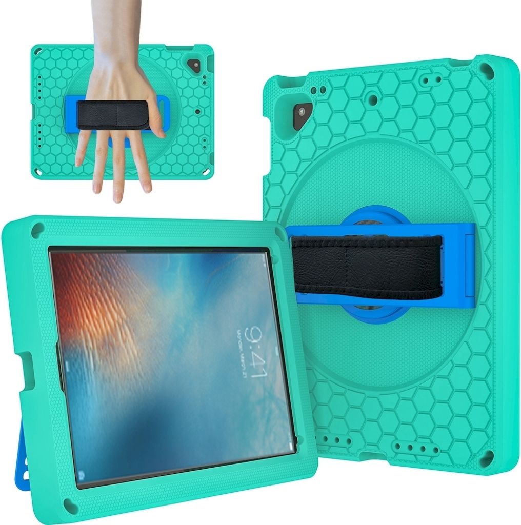 Mobigear Ruggedized iPad 5 (2017) Hülle EVA Schaum Backcover + Ständer - Grün