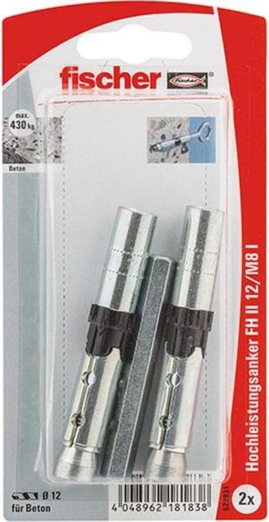 Innengewindeanker FH II-I 12 / M8, Dübel