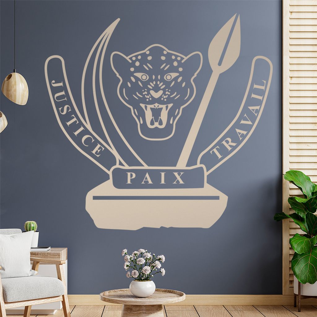 Republik Kongo Wandtattoo Wandaufkleber Wall Sticker - Dekoration, Küche, Wohnzimmer, Schlafzimmer, Badezimmer