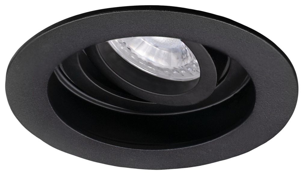 CENTURY KLAK ROUND XL Einbauleuchte, verstellbar, GU10, schwarz