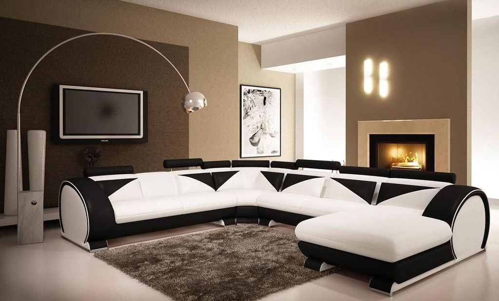 Ledersofa mit USB Ledersofa Big Sofa Ecksofa Leder XXL Wohnlandschaft U Form