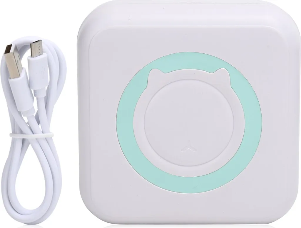 Mini-imprimante de poche MemoGreen Bluetooth sans encre thermique verte