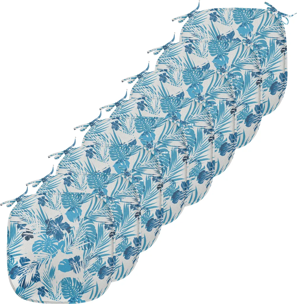 Set de 8 Coussins Décoratifs 40x40 pour Chaises de Cuisine et Jardin