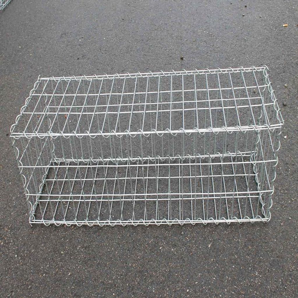 Gabione Mauersteinkorb Metallkorb 100x100x30 cm Sichtschutz Produktbild 