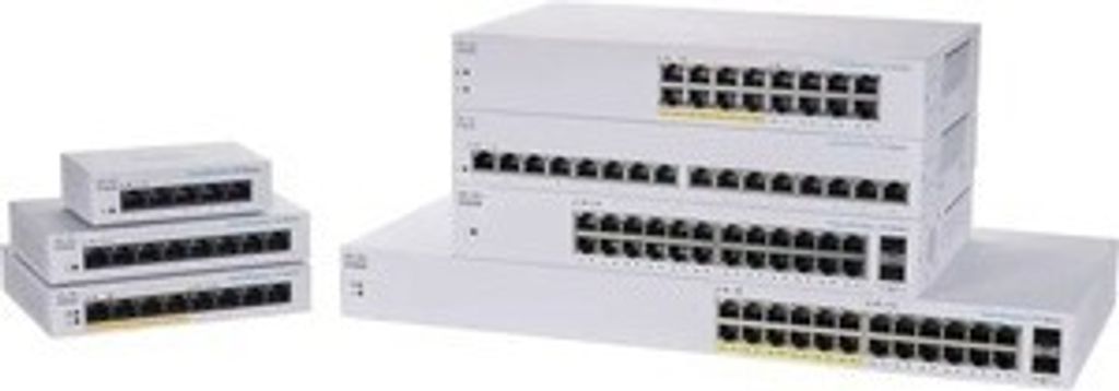 Cisco Business 110 Series 110-16PP - Switch - unmanaged - 8 x 10/100/1000 (PoE) + 8 x 10/100/1000 - Desktop, an Rack montierbar, wandmontierbar - P...