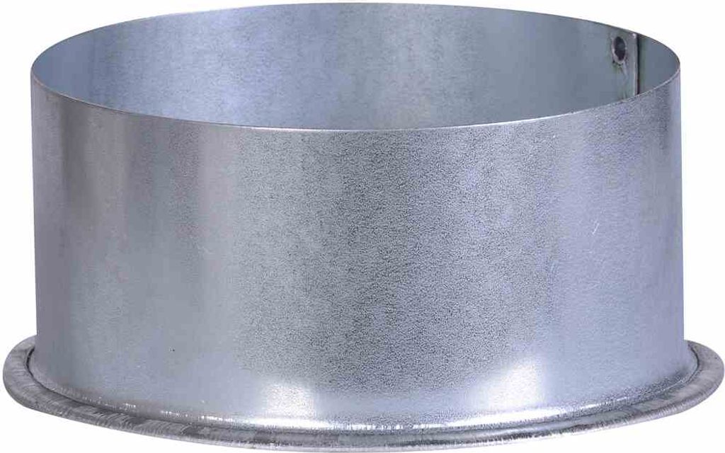 FireFix Ofenrohr Kapselkniedeckel Ø 100 mm, feueraluminiert