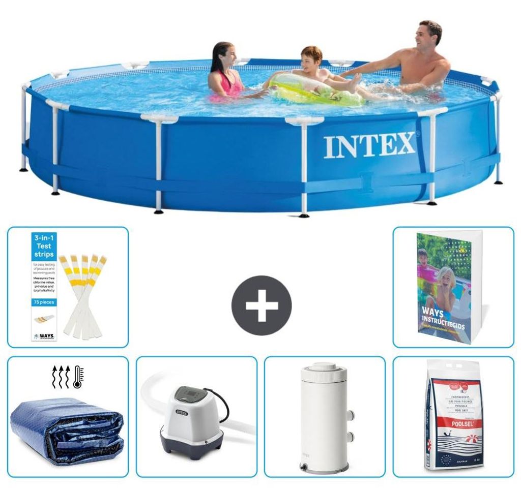 Frame Pool Rund - 366x76 cm - 7-teilig S155