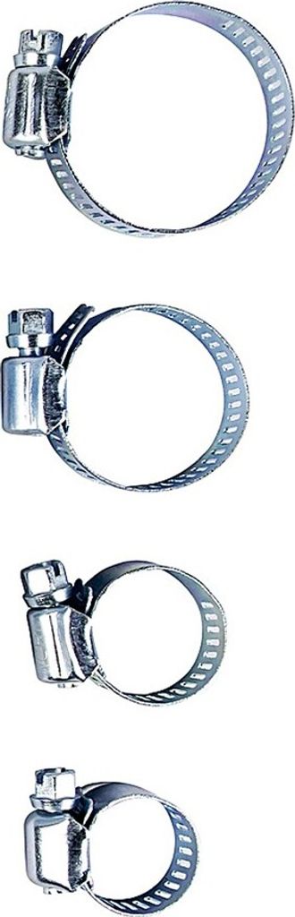 Easy Work SA-WJ30 Schlauchklemmensatz mit Schraubendreher, silber, 30-teilig (1 Set)