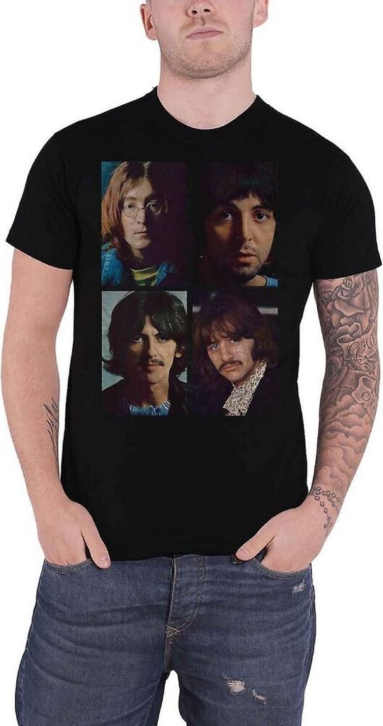 The Beatles - "White Album" T-Shirt für Herren/Damen Uni RO4333 (XXL) (Schwarz)