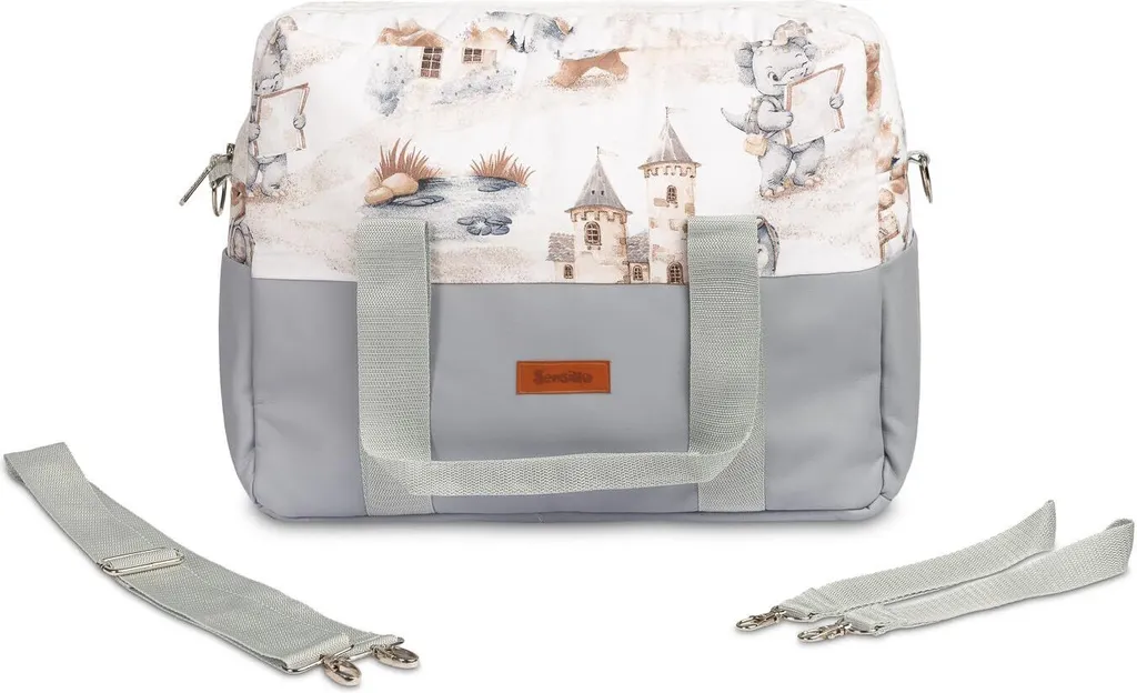 SENSILLO - Borsa fasciatoio organizzatore per carrozzina - Borsa per carrozzina con cerniera - Denim