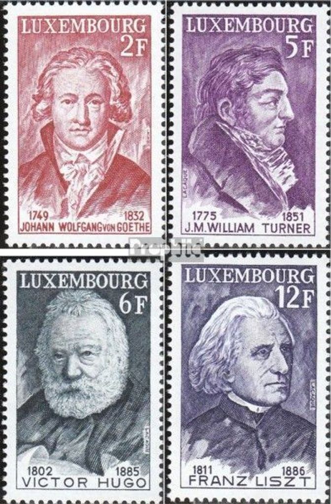 Briefmarken Luxemburg 1977 Mi 941-944 (kompl.Ausg.) postfrisch Persönlichkeiten