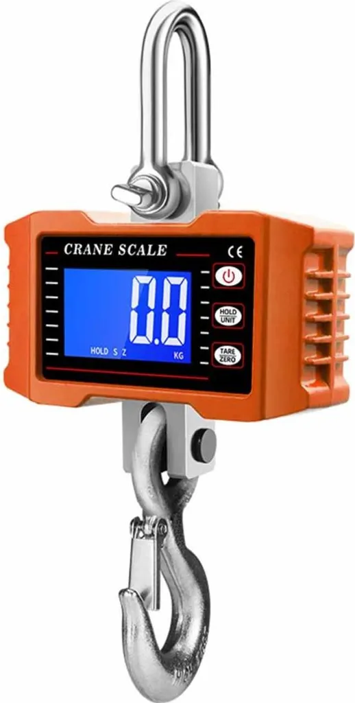 Balance de levage 1,5 Tonne INF Orange : pèse-grue précis avec batterie