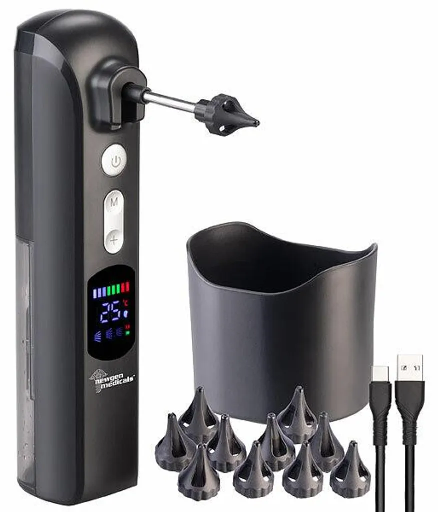 Nettoyeur d'oreille à eau sans fil avec 4 modes de pression réglables