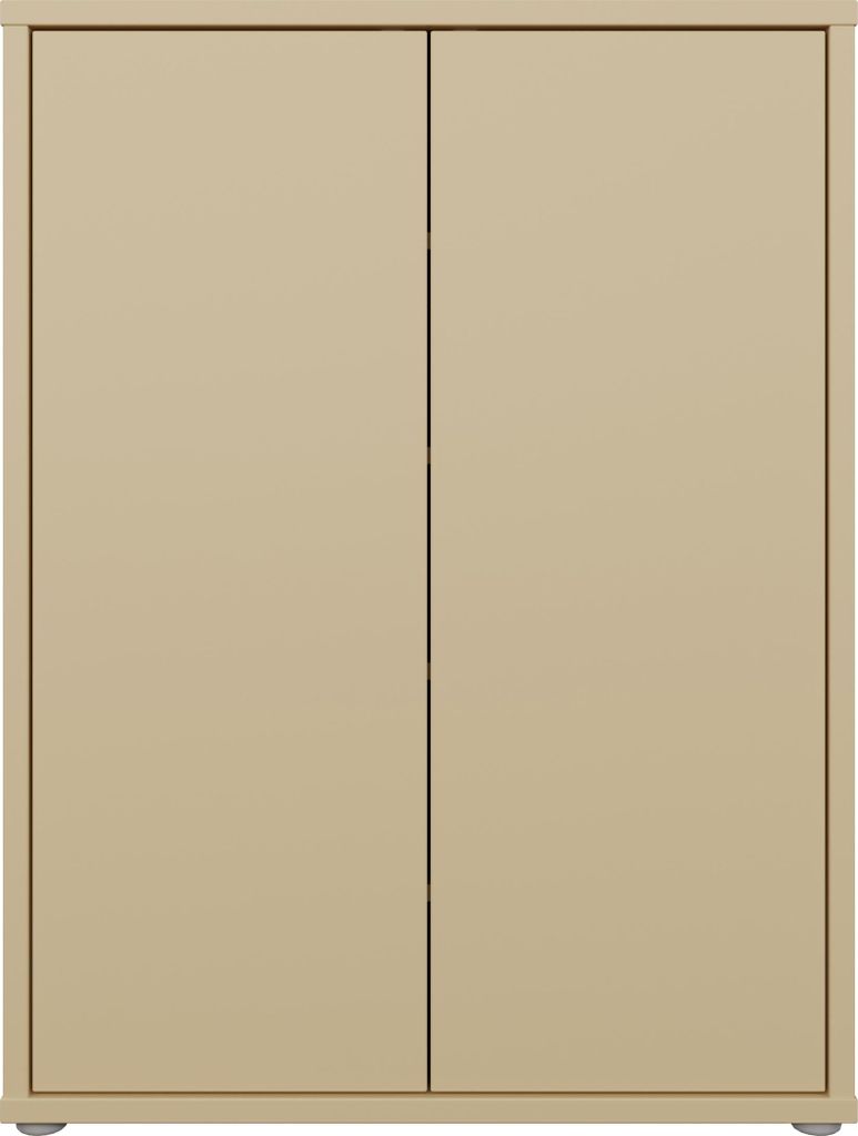 Schuhkommode >ALICE SPRINGS< in Buttergelb - 74,5x99,1x34,9cm (BxHxT)