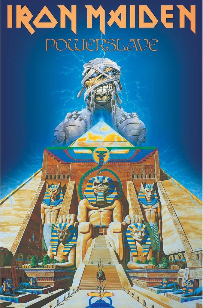 Iron Maiden - Poster "Powerslave", Stoff RO2554 (106 cm x Produktbild 