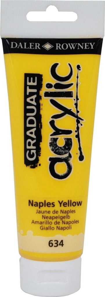 Daler Rowney Graduate Acrylfarbe, 120 ml, Neapelgelb