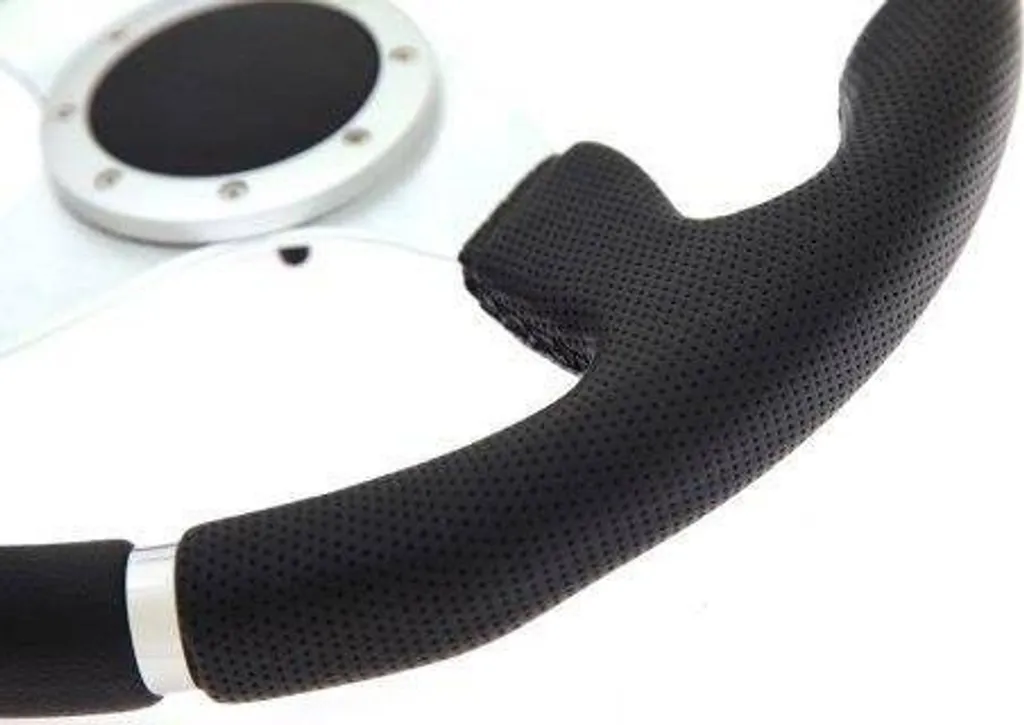 Volant cuir noir 350mm déport 0mm : confort et précision de direction - 4