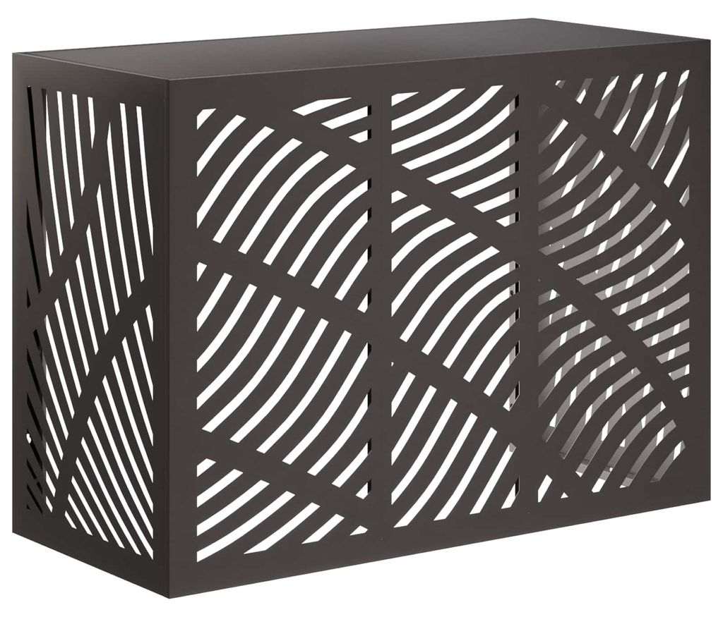 vidaXL Couverture de climatiseur Noir 110 x 50 x 80 cm Image du produit 