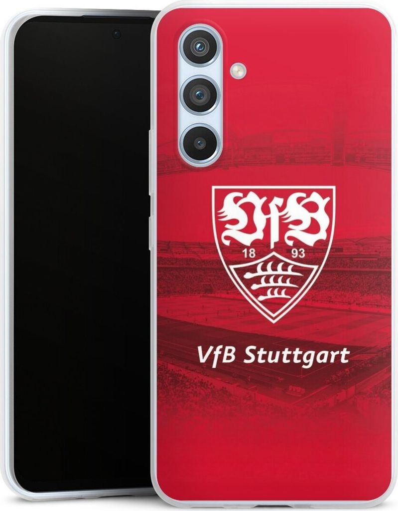DeinDesign Slim Hülle für Samsung Galaxy A54 5G Silikon Case Ultra Dünn Handyhülle Offizielles Lizenzprodukt Stadion VfB Stuttgart
