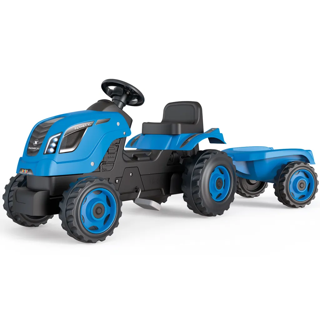 Tracteur à pédales Smoby 710131 idéal pour s'amuser dans le jardin