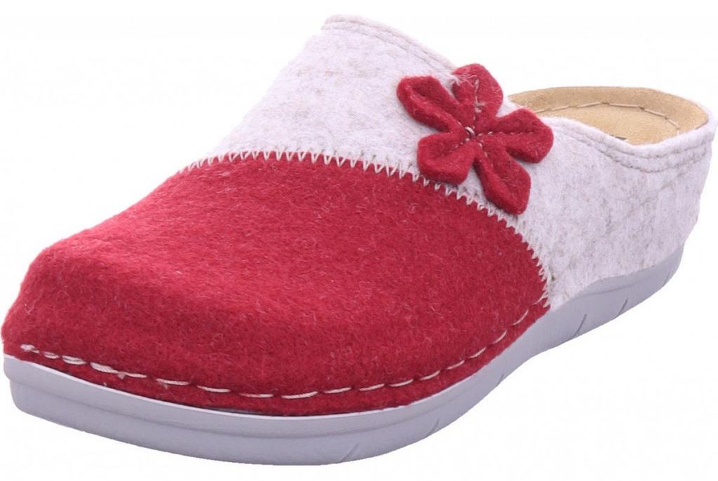 Fischer Markenschuhe Hausschuh rot in Gr. 42