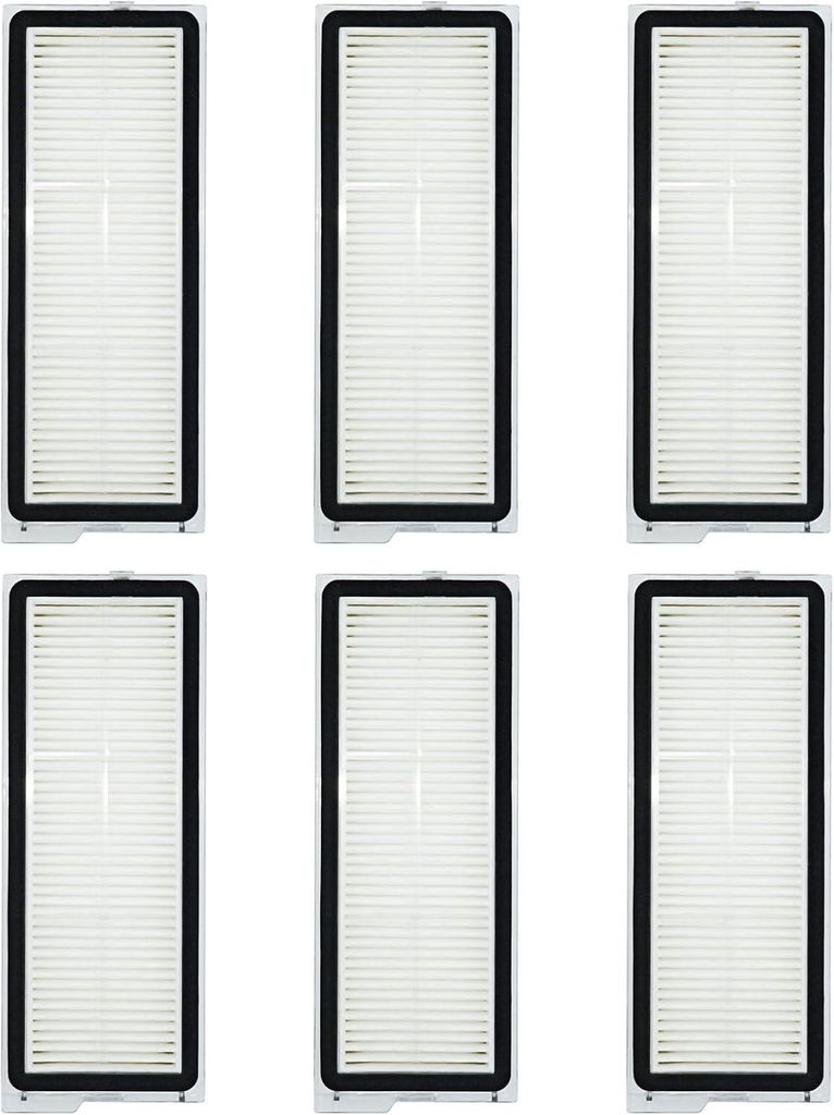 6 Stück Filter Zubehörset für Roborock Qrevo Serie/Qrevo Curve/Qrevo Pro/Qrevo Plus/Qrevo MaxV/Qrevo Edge Roboter Staubsauger | Waschbar & Wiede...