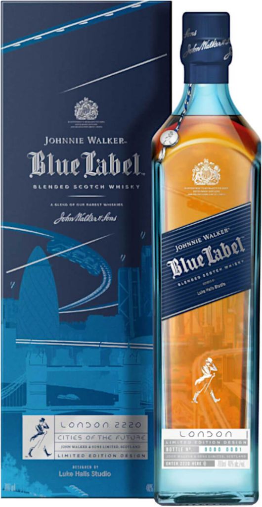 Johnnie Walker Blue Label LONDON Edition / Cities of the Future + Box 700ml 40% Vol.