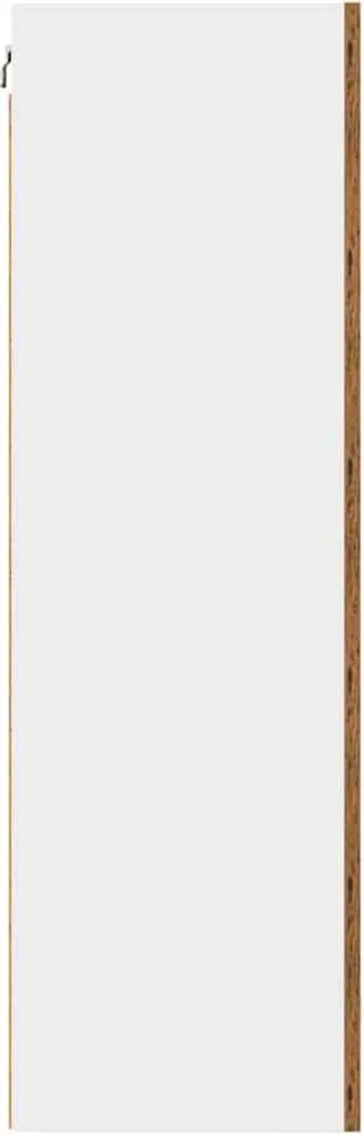 vidaXL Mobile a Parete 50x31x100 cm | Bianco e Legno | Top Qualità - 7