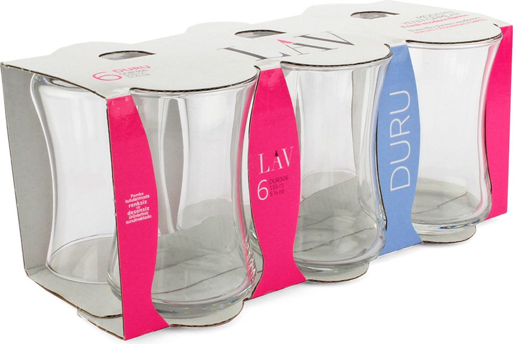 LAV Set di bicchieri da tè Duru Elegance, 6 pezzi, 220 ml - Immagine del prodotto 