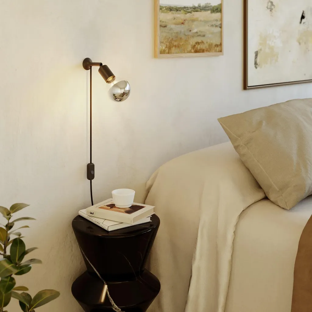 Lampada MAG-Y con Snodo e Lampadina Mezza Sfera - Design Made in Italy - 2