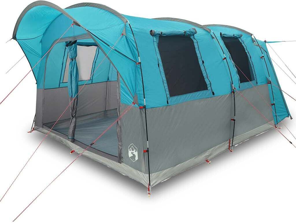 vidaXL Autozelt 4 Personen Blau Wasserfest