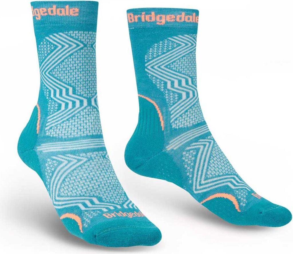 Bridgedale Hike UltraLight T2 Coolmax (Polyesterfasern) Performance Stiefel Damenbekleidung Größe: S / Farbe: teal