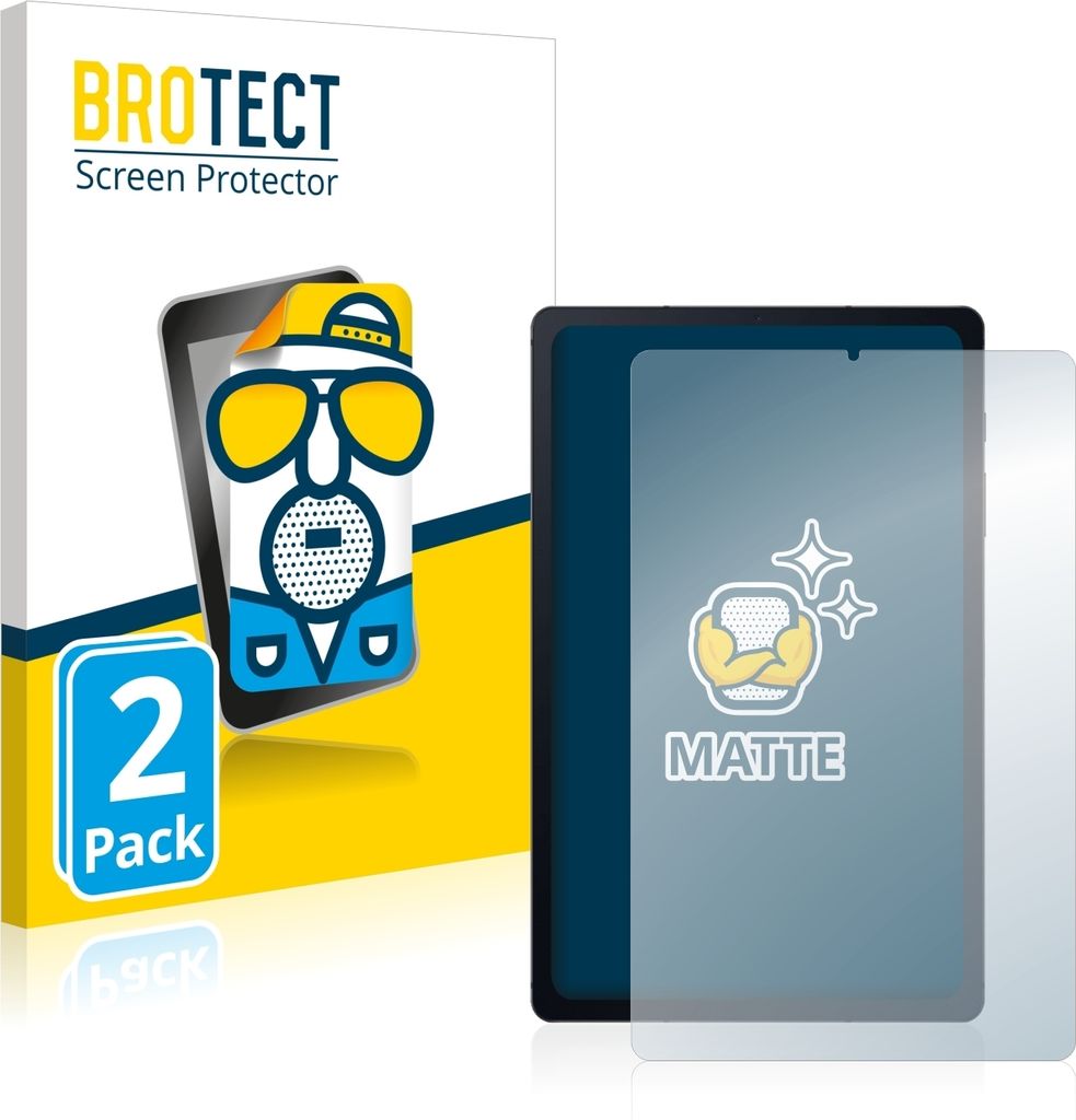2x BROTECT Schutzfolie für Samsung Galaxy Tab S6 Lite 2020 Displayschutz Displayschutzfolie Folie Matt Entspiegelungsfolie
