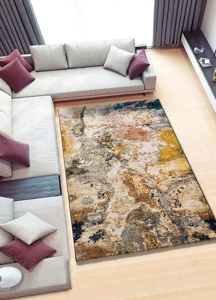 ATTICGO Kurzflorteppich ANOUK Abstrakt in Mehrfarbig, 160x230 cm