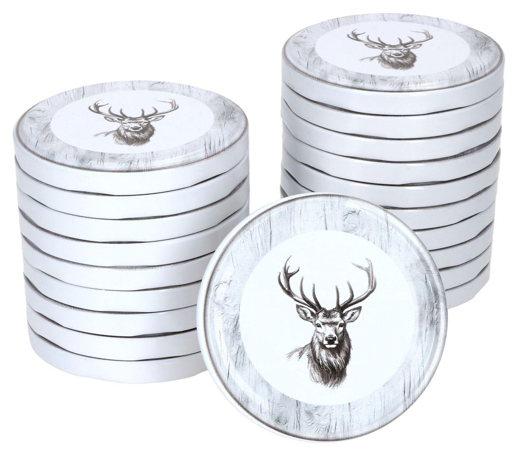 20er Set Deckel-Set TO82 Alois Deckel für Marmeladengläser Produktbild 