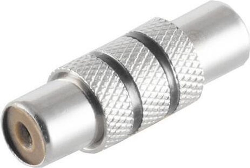 S/CONN maximum connectivity Adapter, Cinchkupplung auf Cinchkupplung, Metall schwarz (57040-MS)