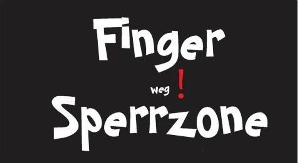 Erotikmagnet Kühlschrankmagnet Erotik Finger weg Sperrzone