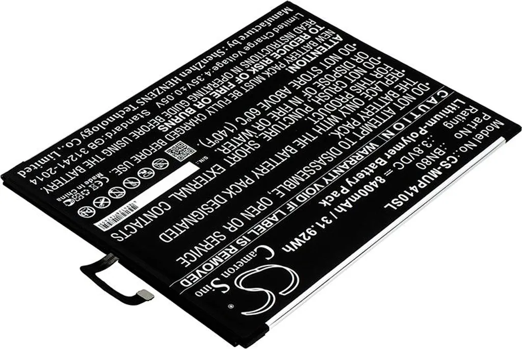 Batterie Techtek pour Xiaomi Mi Pad 4 Plus compatible avec modèle BN80 - 2