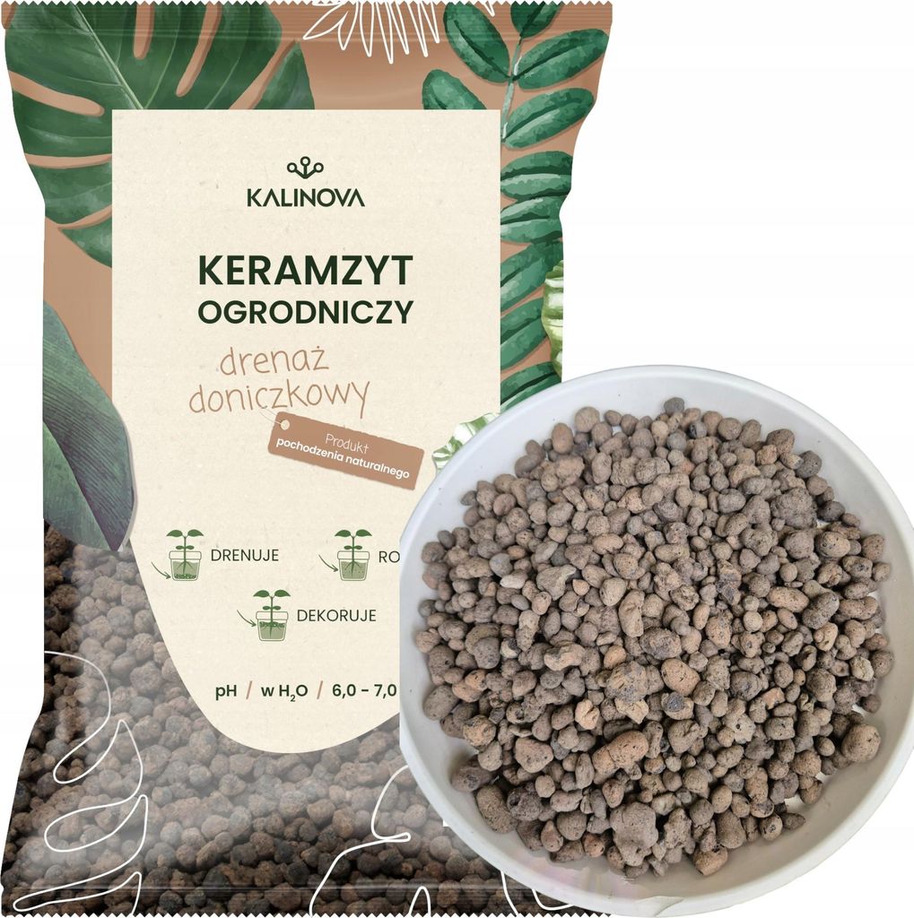 Keramzyt für Pflanzen - 4l - Braun - Verbessert Produktbild 