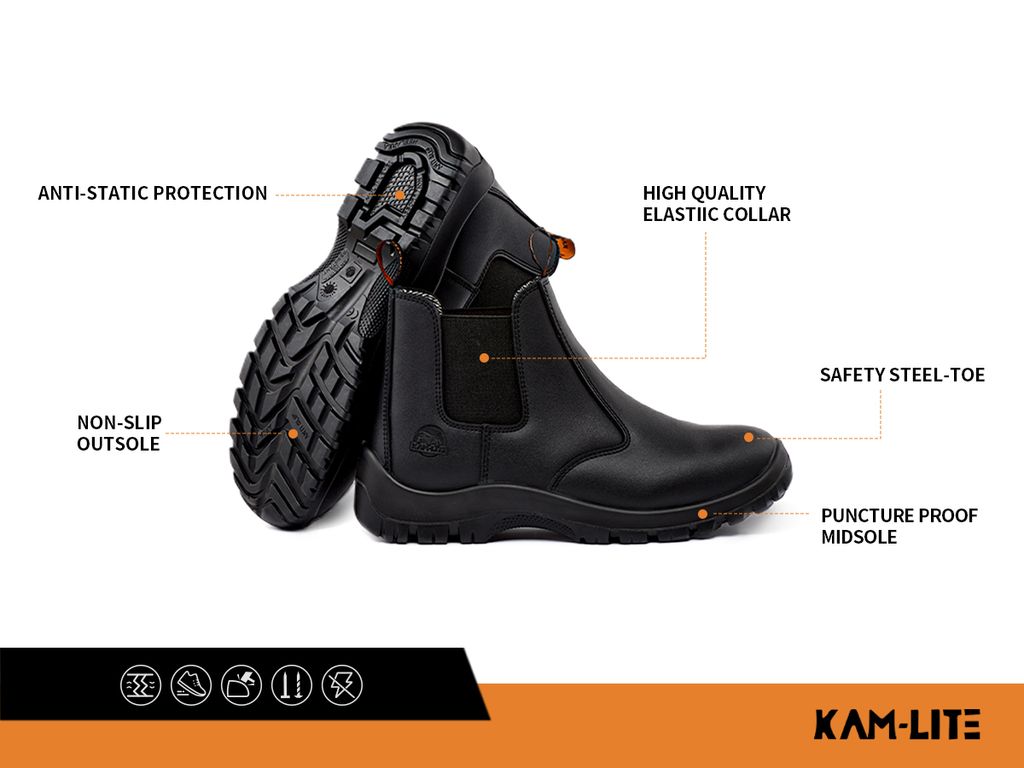 Sicherheitsschuhe Herren S3 SRC Stahlkappe Rutschfest Produktbild 8