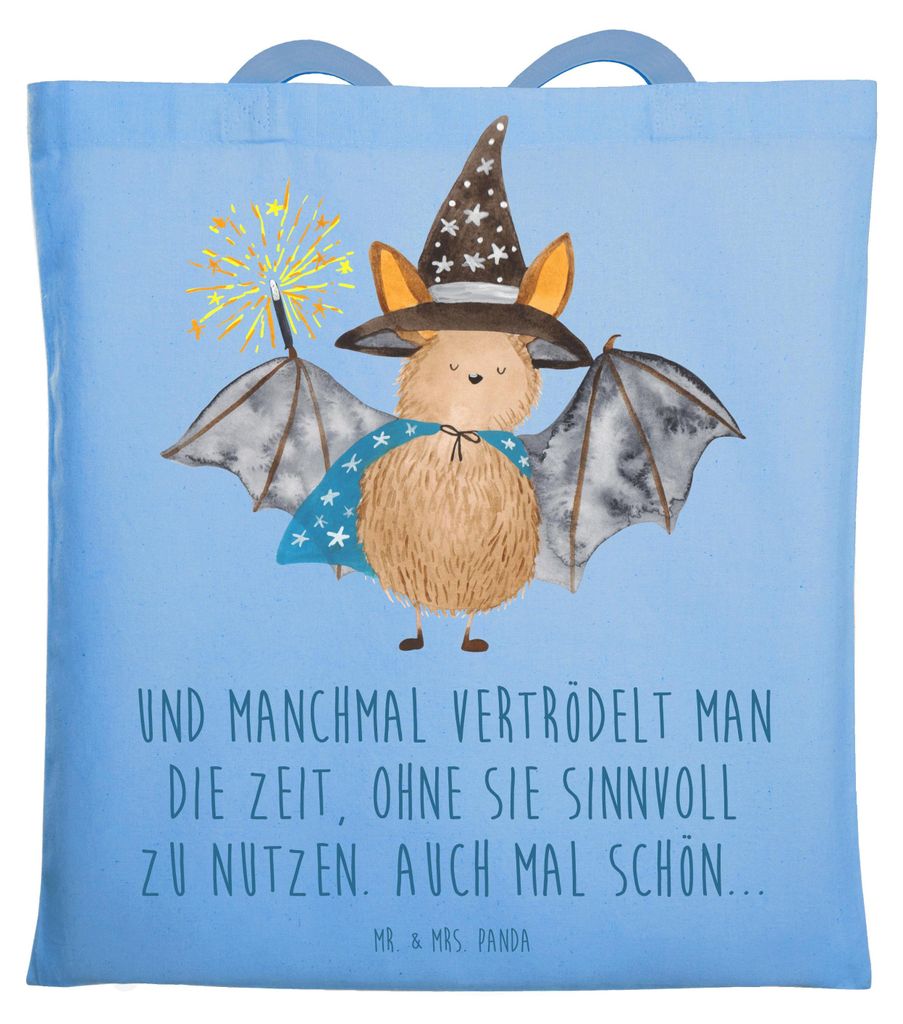 Mr. & Mrs. Panda Shopping Tasche Fledermaus Zauberer - Sky Produktbild 